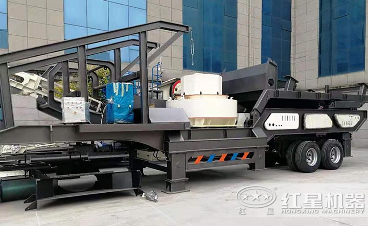 移動式制砂機(jī)可直接開到作業(yè)場地，方便作業(yè)
